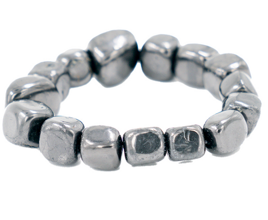 Shunjite Tumbled Stone Bracelet