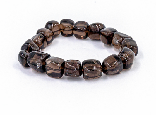Smokey Quartz Tumbled Stone Bracelet