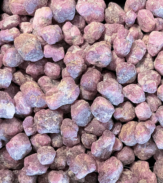 250g UV Burma Rubies Rough