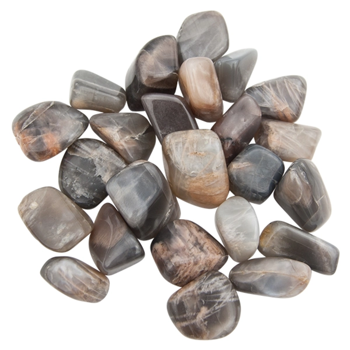 Black moonstone tumble