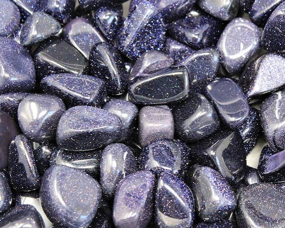Blue Goldstone Tumble