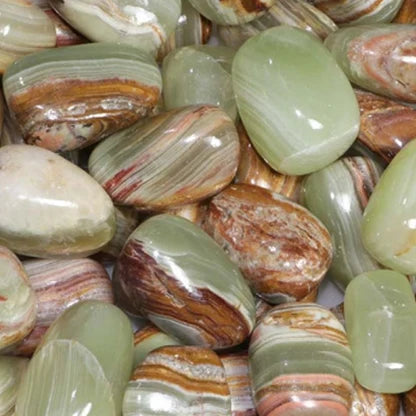 Green Aragonite Tumble