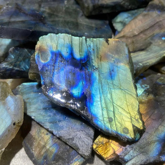Labradorite Slabs Rough