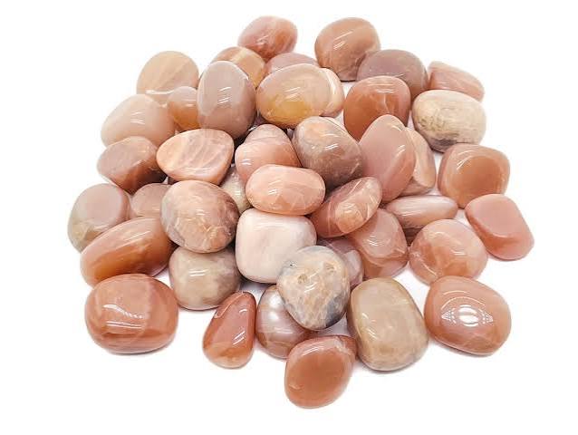 Pink Moonstone Tumbled Stones