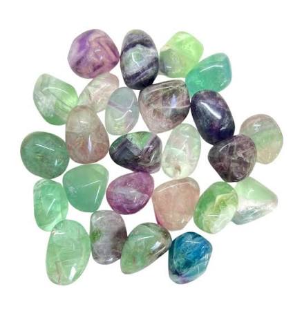 Rainbow Fluorite Grade A Tumbled Stones