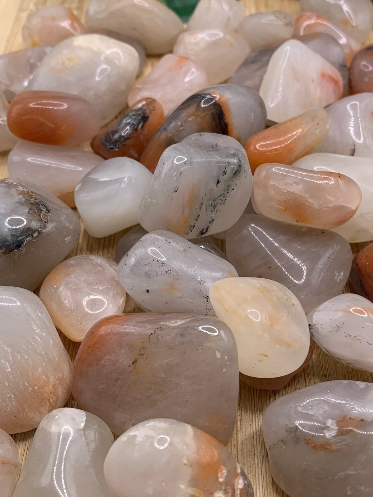 Red & White Moonstone Tumble