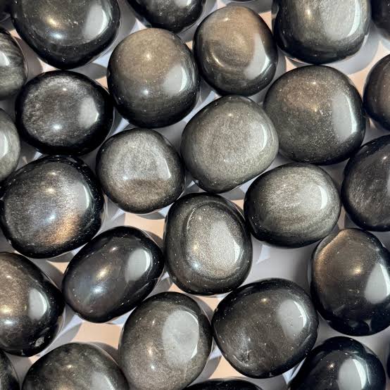 SilverSheen Obsidian Tumble