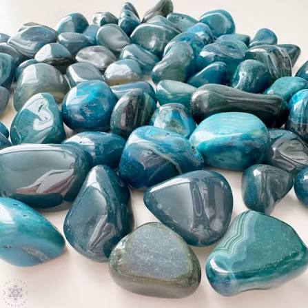 Teal Agate Tumble