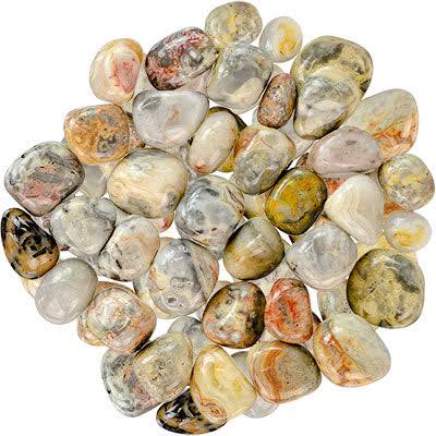Yellow Crazy Lace Agate Tumble Large